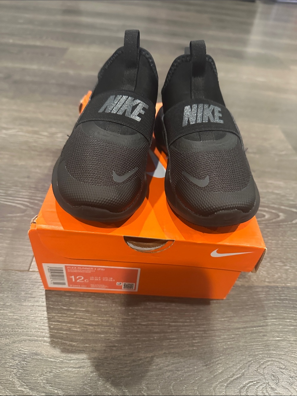 Nike Kids Black Slip-On Sneakers